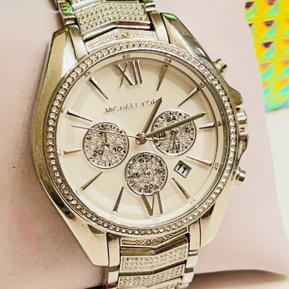 Michael Kors Whitney Wren Silver Tone Watch - Picture 2 of 10